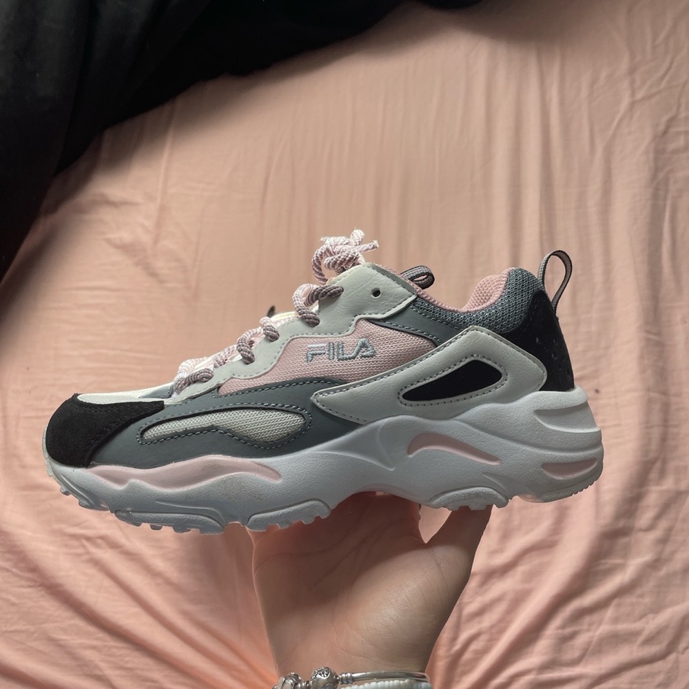 Pink and Grey Filas